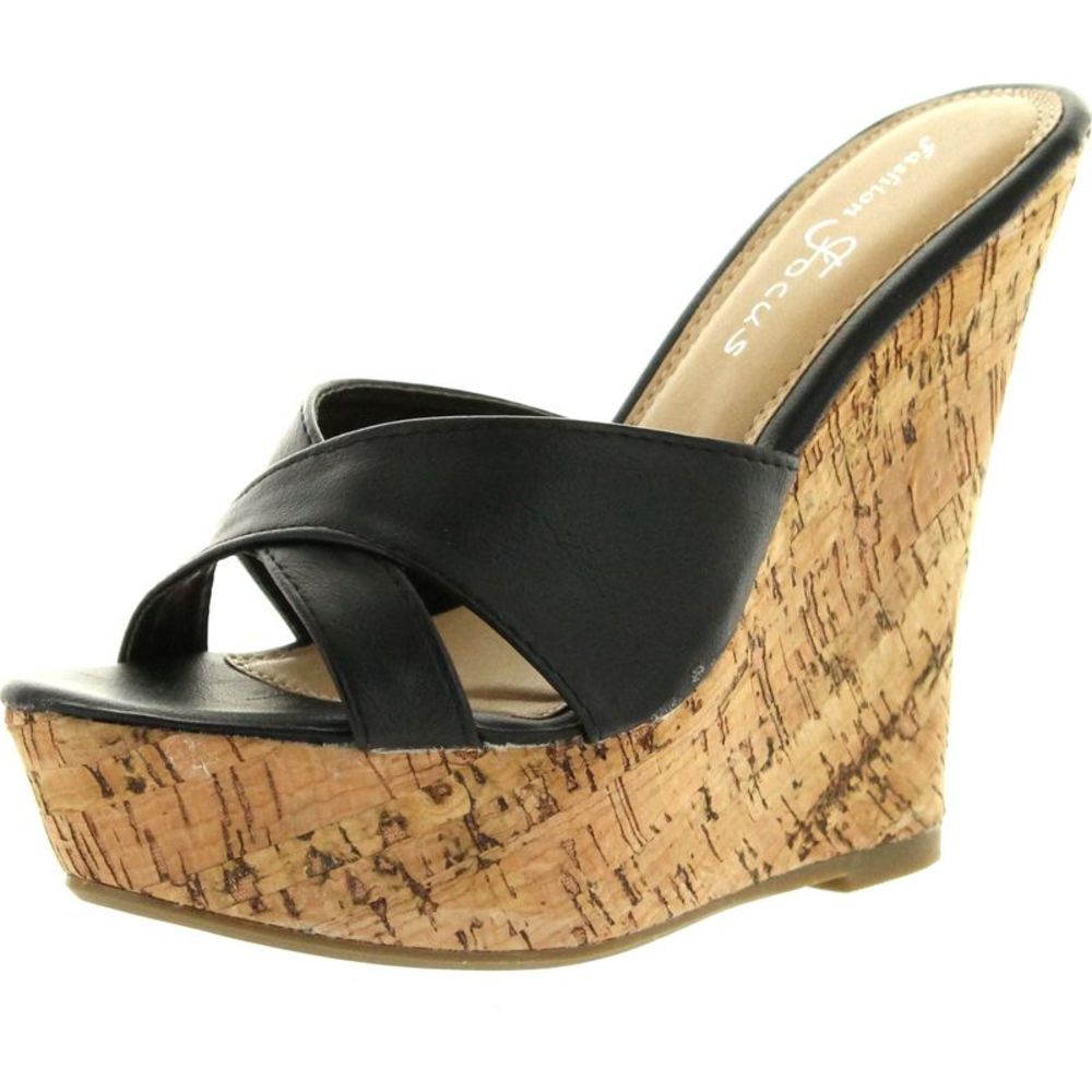 Fashion Focus Ardo-39 Black Womens sandals 10 NEW